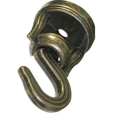 Hillman Hillman Fasteners 122288 Antique Brass; Swivel Ceiling Hook 833947